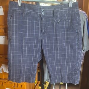 Columbia Blue Plaid Bermuda Shorts Size 6